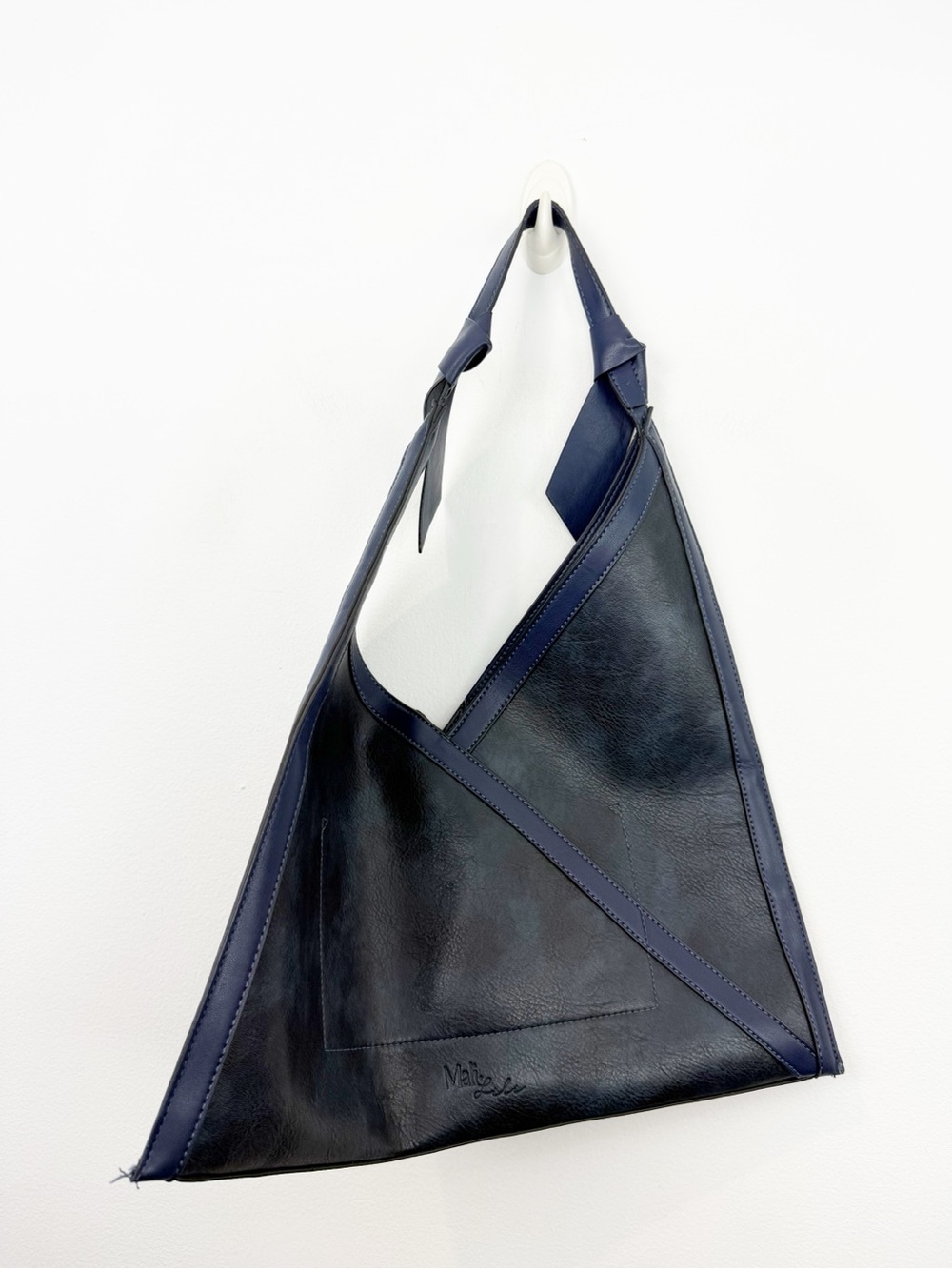 Mali + Lili x Anthropologie Angular Tote Navy Blue - Picture 2 of 8